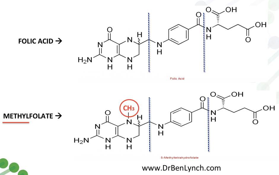 Folic acid vs Methylfolate